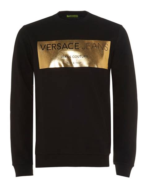 versace men's sweatshirt|versace crew neck sweater.